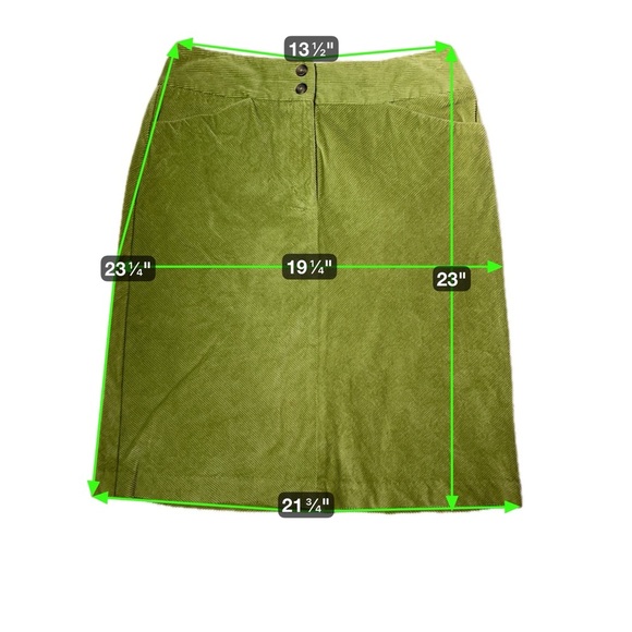 Talbots Green Pencil Skirt Knee-Length Casual - Picture 12 of 12